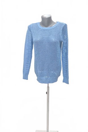 Dievčenský sveter H&M, farba modrá, veľkosť 170