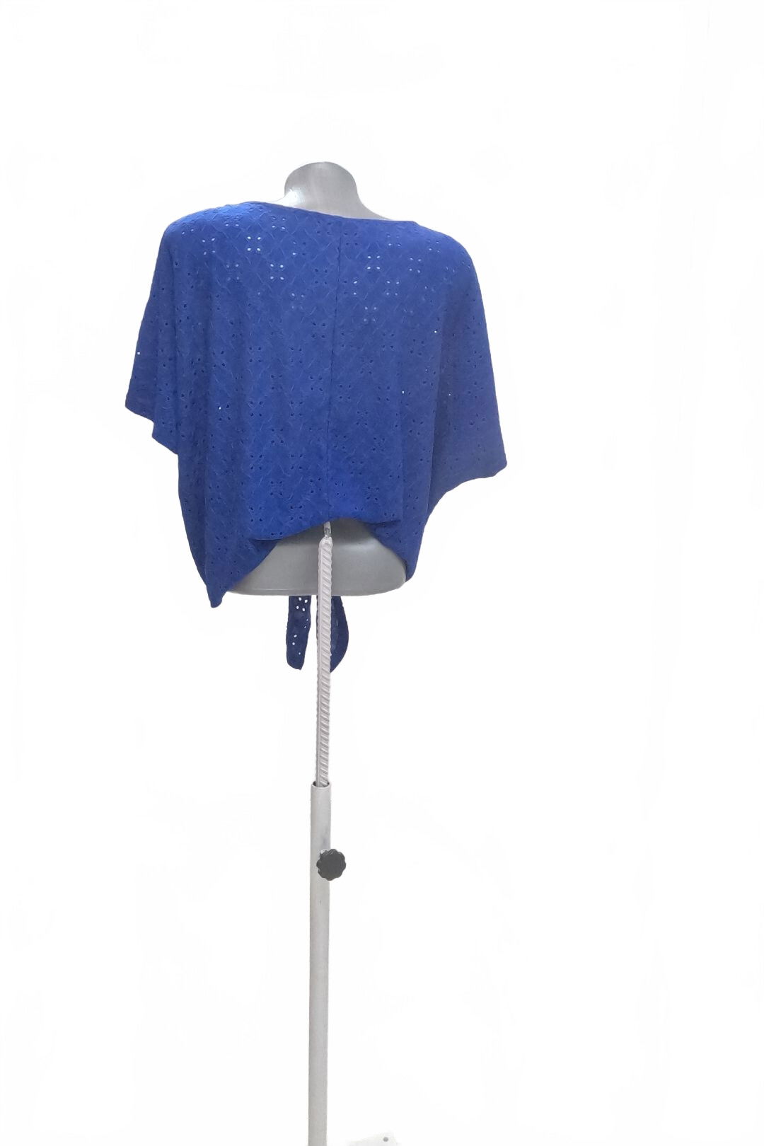 Dámské tričko Shein bez potisku, barva modrá, velikost 2XL