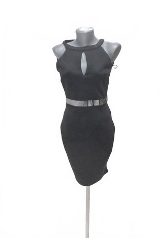 Dámske šaty Amisu, farba čierna, veľkosť 36