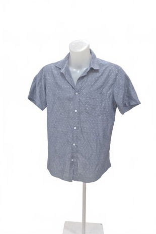 Pánská košile s krátkým rukávem Genesis, barva vzorovaná, velikost M