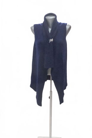 Dámska vesta Reserved, farba modrá, veľkosť S