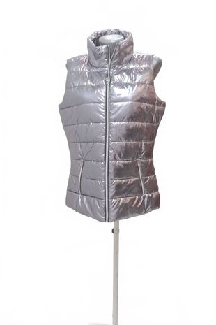 Dámska vesta Janina, farba strieborná, veľkosť 36