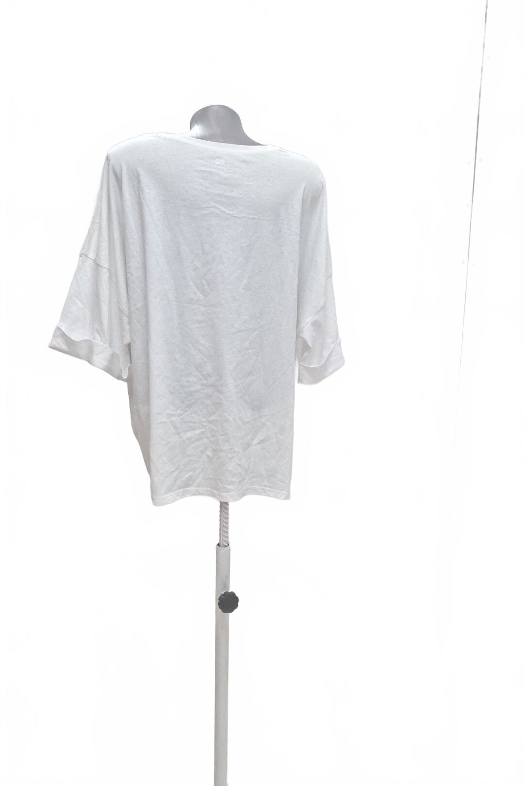 Dámské tričko F&F s potiskem, barva bílá, velikost 50