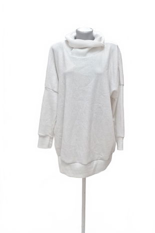 Dámská mikina Genesis bez potisku, barva bílá, velikost 3XL