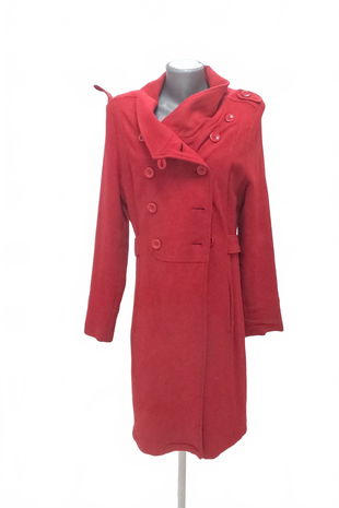 Dámsky kabát Gate, farba červená, veľkosť 40