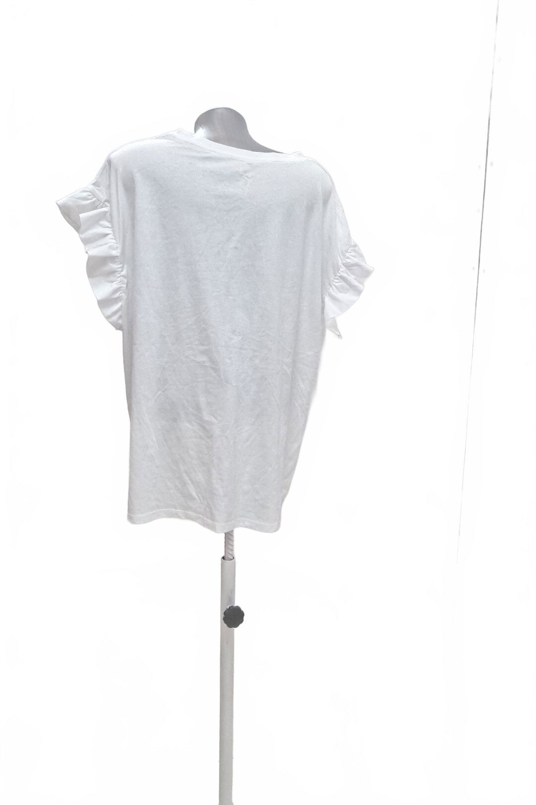 Dámské tričko F&F bez potisku, barva bílá, velikost 50