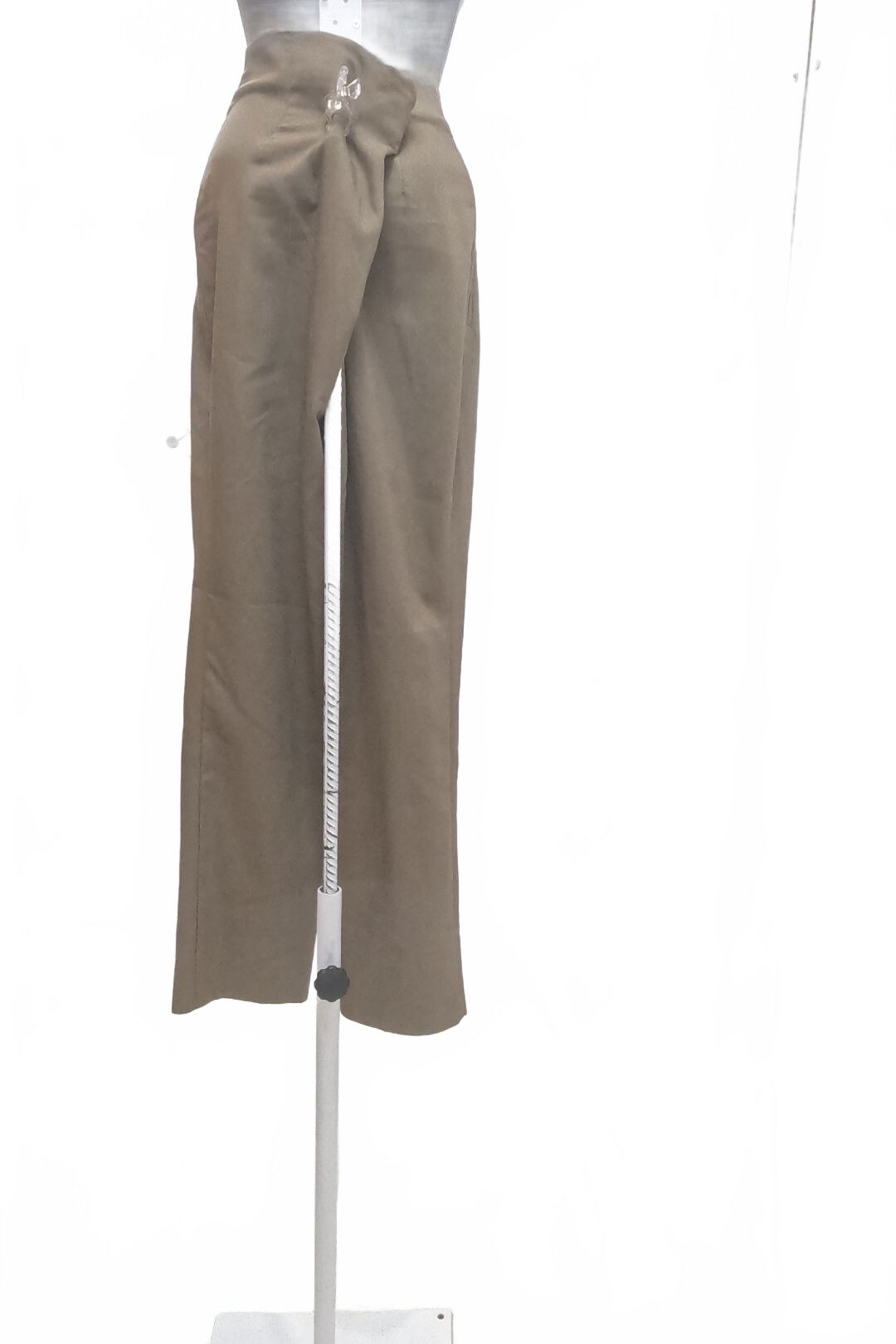 Dámské kalhoty Sinsay, barva hnědá, velikost XL