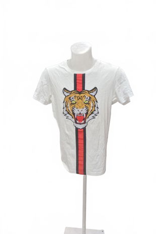 Pánské tričko Black Squad s potiskem, barva bílá, velikost L