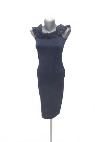 Dámske šaty Reserved, farba modrá, veľkosť XS