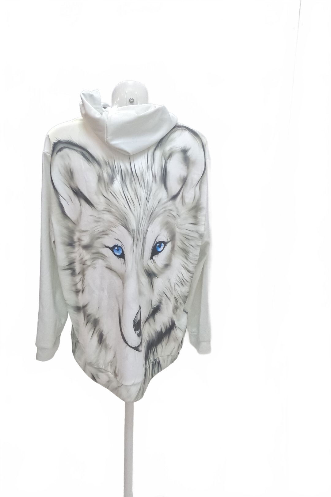 Pánská mikina Genesis s potiskem, barva bílá, velikost 3XL