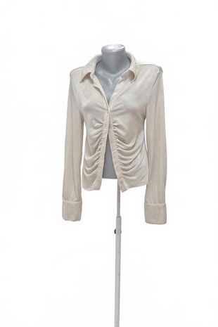 Dámská halenka Amisu, barva béžová, velikost XL