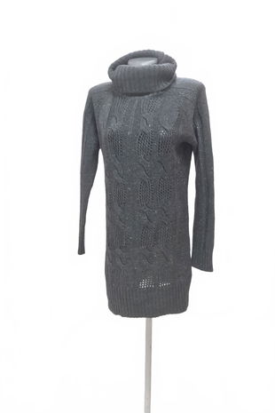 Dámske šaty Kenvelo, farba sivá, veľkosť M