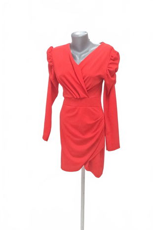 Dámske šaty New Collection, farba červená, veľkosť S