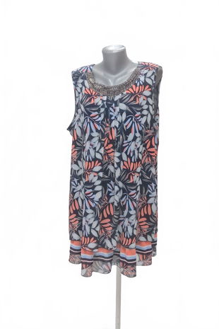 Dámské šaty Canda, barva květovaná, velikost 46