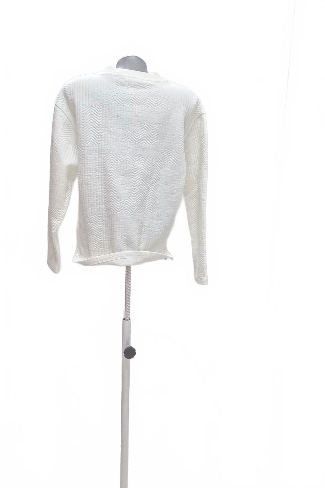 Dámska mikina S.oliver bez potlače, farba biela, veľkosť 36