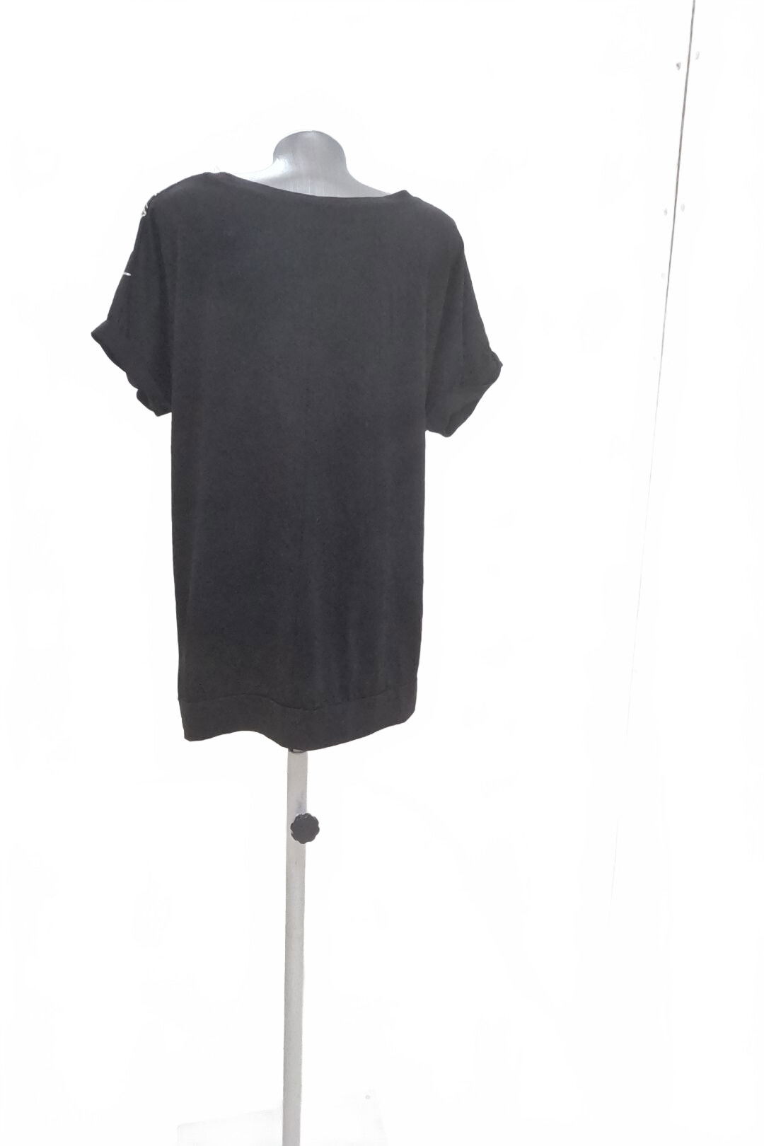 Dámské tričko Genesis s potiskem, barva černá, velikost 2XL