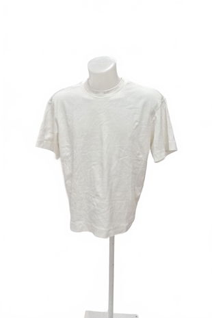 Pánské tričko H&M bez potisku, barva bílá, velikost M