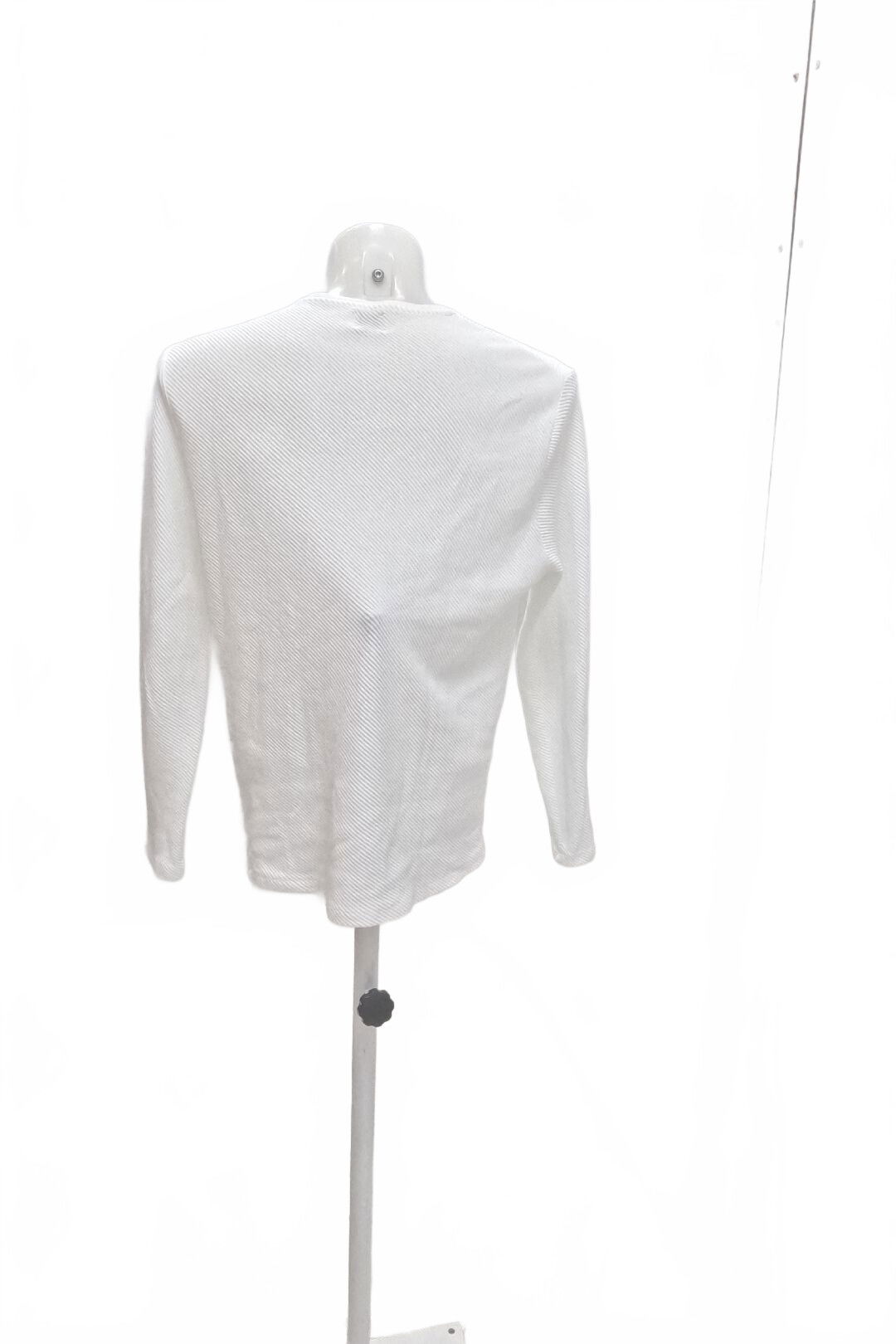 Pánská mikina Zara bez potisku, barva bílá, velikost L