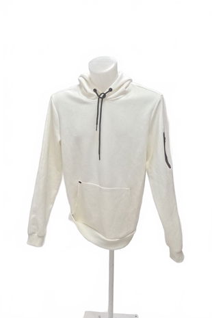 Pánská mikina Chapter One bez potisku, barva bílá, velikost M