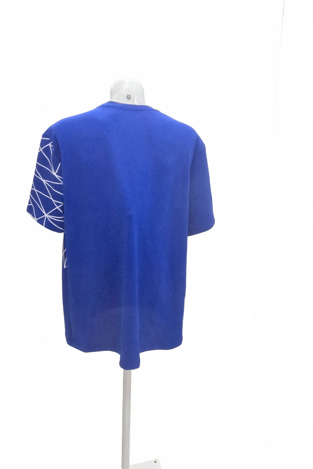 Pánské tričko Shein s potiskem, barva modrá, velikost 4XL