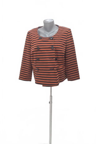 Dámsky kabát Genesis, farba pruhovaná, veľkosť 44