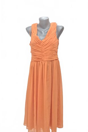 Dámské šaty Mango, barva oranžová, velikost XL