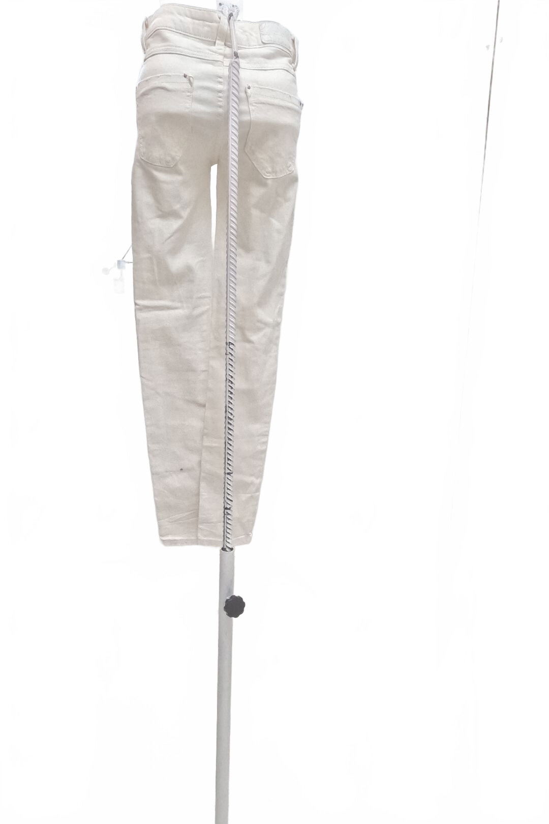 Dámske nohavice Stradivarius, farba biela, veľkosť 36