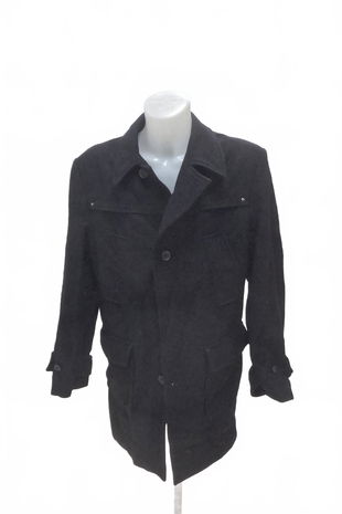 Pánský zimní kabát Genesis, barva černá, velikost 52