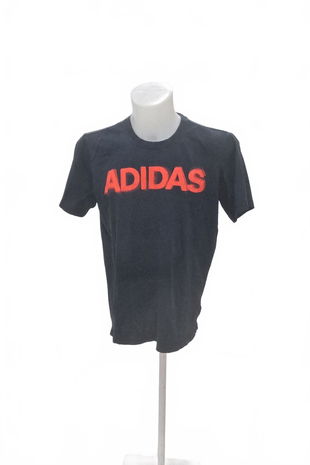 Pánské tričko Adidas s potiskem, barva černá, velikost M