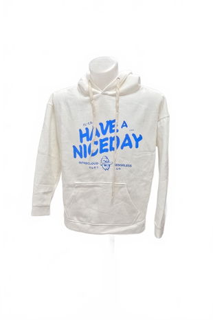 Chlapčenská mikina Genesis s potlačou, farba biela, veľkosť 13-14 r