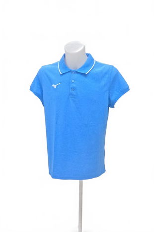 Pánské tričko Mizuno bez potisku, barva modrá, velikost 2XL