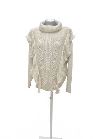 Dámsky sveter Page One, farba béžová, veľkosť L