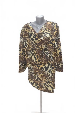 Dámské šaty Genesis, barva zvířecí vzory, velikost 52