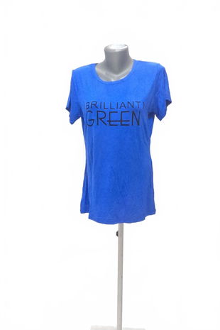 Dámské tričko Genesis s potiskem, barva modrá, velikost 3XL