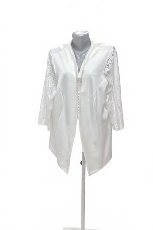 Dámské sako Bpc Selection, barva bílá, velikost 2XL