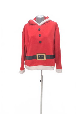 Dámská mikina Divided bez potisku, barva červená, velikost XL