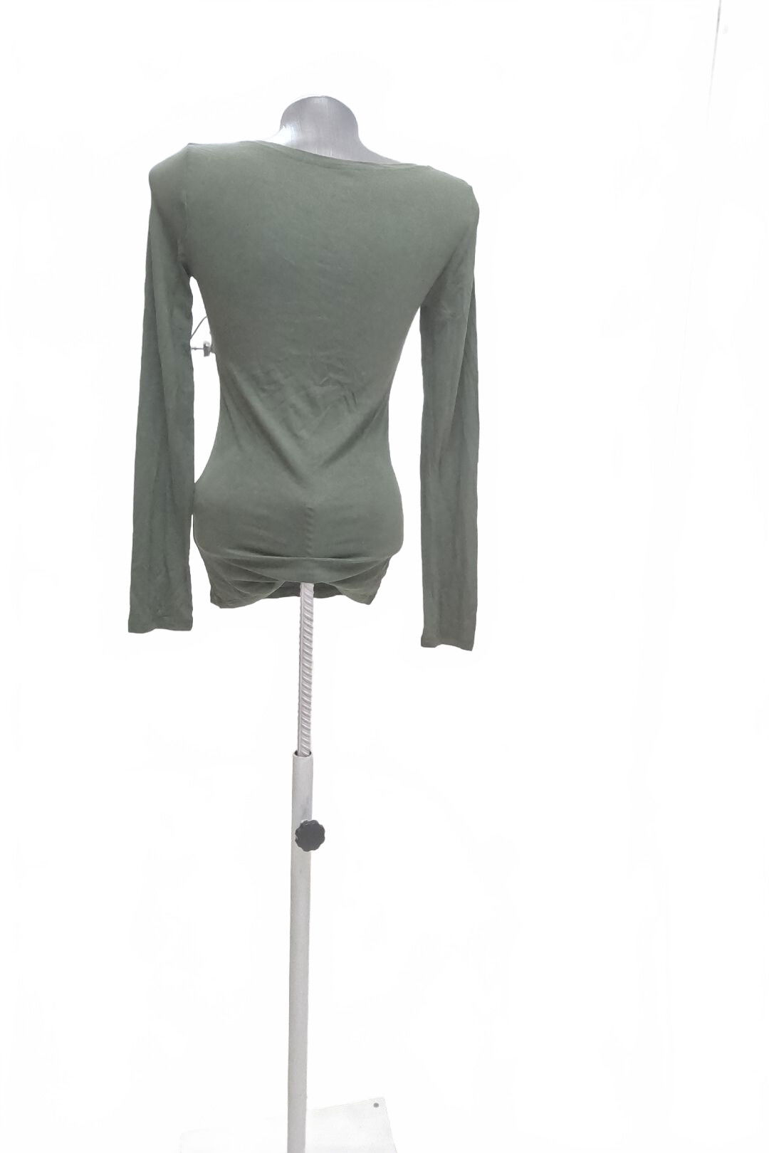 Dámske tričko Tezenis bez potlače, farba khaki, veľkosť S