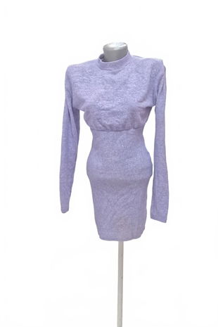 Dámske šaty Bershka, farba modrá, veľkosť S