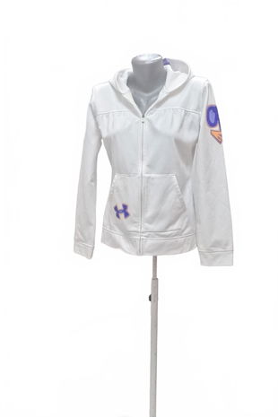 Dievčenská mikina Genesis s potlačou, farba biela, veľkosť 16 r