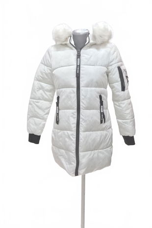 Dámska zimná bunda Genesis, farba biela, veľkosť XS