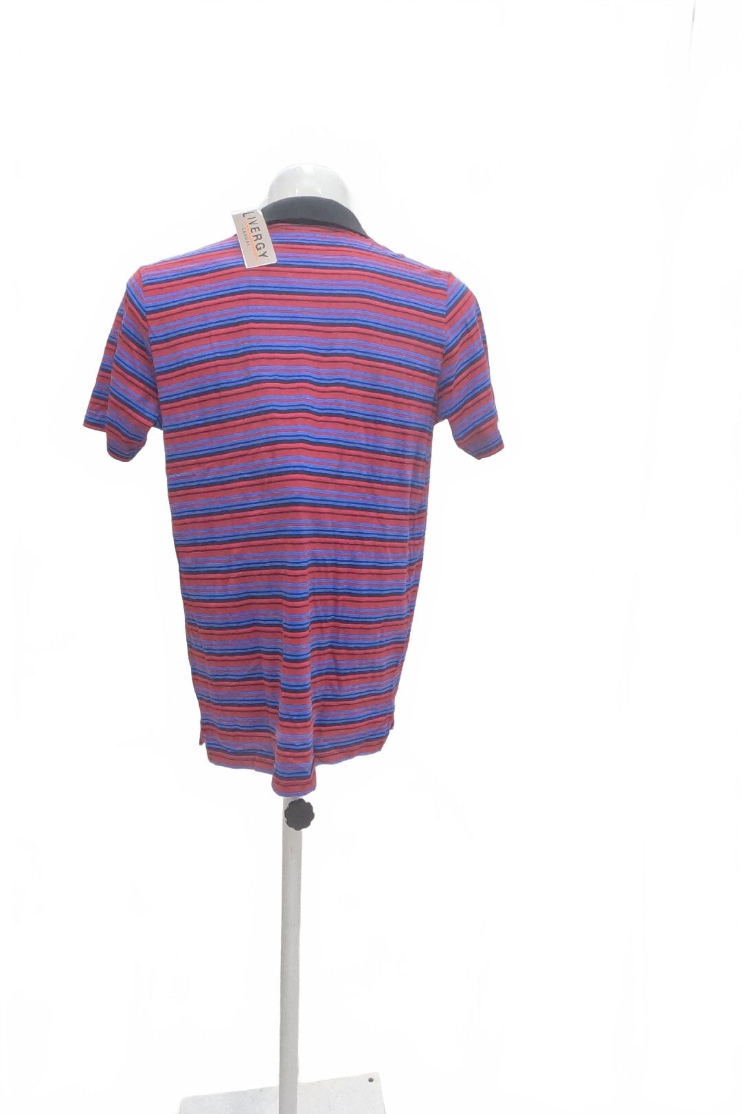 Pánské tričko Livergy bez potisku, barva pruhovaná, velikost L