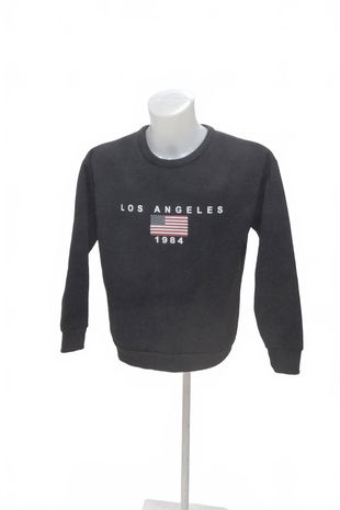 Pánská mikina Genesis s potiskem, barva černá, velikost M