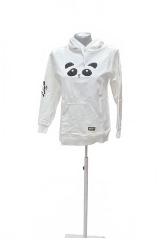 Dievčenská mikina Genesis s potlačou, farba biela, veľkosť 164