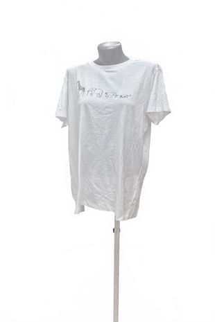 Dámské tričko Primark s potiskem, barva bílá, velikost XL