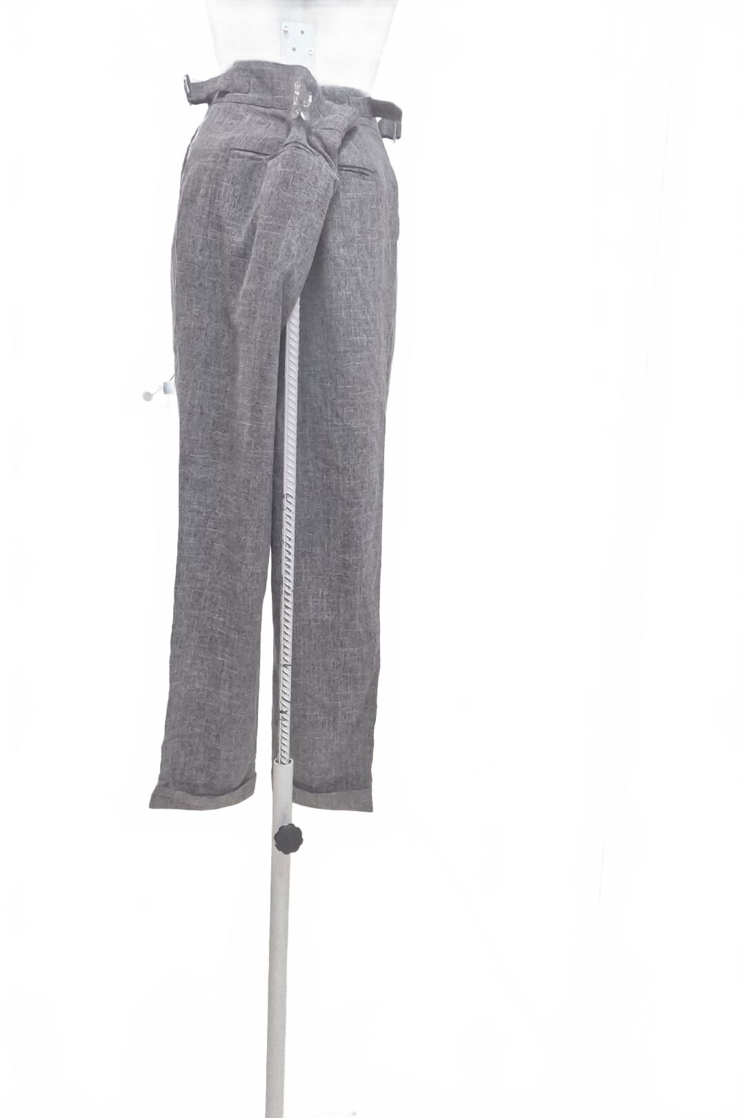 Dámske nohavice Shein, farba sivá, veľkosť M