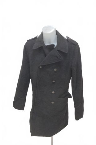 Pánský kabát H&M, barva černá, velikost 52