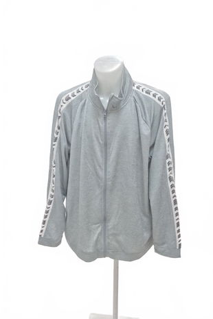 Pánská mikina Newcential bez potisku, barva šedá, velikost 4XL