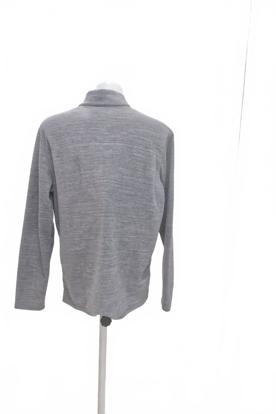 Pánská mikina Quechua bez potisku, barva šedá, velikost 2XL