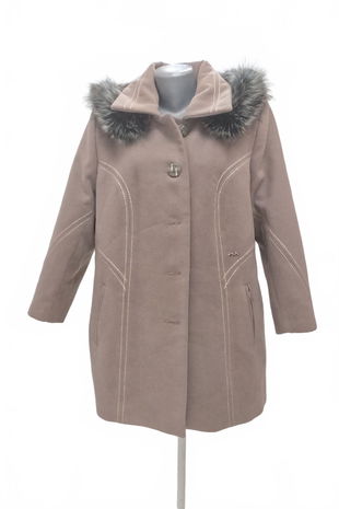 Dámský zimní kabát Genesis, barva hnědá, velikost XL
