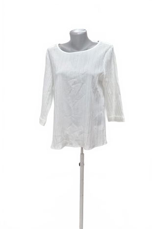 Dámske tričko Shein bez potlače, farba biela, veľkosť L